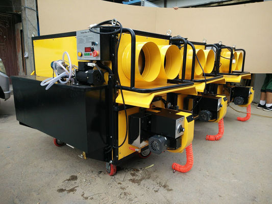 Amarillo 300 kg aceite de motor de desecho calefactor resistente al desgaste 8 bar presión de trabajo