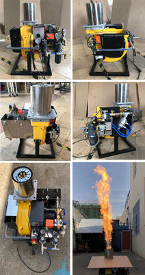 Eco Friendly Waste Oil Drip Burner 14-1000 Kw Daya Keluar Satu Tahun Garansi