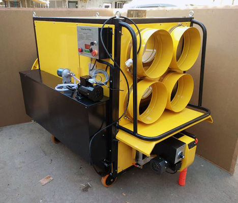 400000 Btu / H Output Penghangat Minyak Limbah 1000 - 1200 Sqm Area Pemanasan